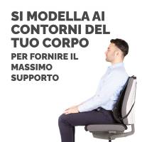 Supporto schiena Office Suites - 50 x 45 x 20 cm - in tessuto a rete - nero - Fellowes - 9191301 - 43859600434 - DMwebShop - 4