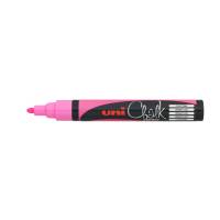 Marcatore a gesso liquido Uni Chalk Marker - punta tonda - 1,8 - 2,5 mm - rosa fluo - Uni Mitsubishi - M PWE5M RAF - 4902778140055 - DMwebShop - 1