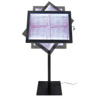 Espositore a LED per esterni-interni - display 4 x A4 - Securit - MCS-4A4-BL-SET - 8718226497987 - DMwebShop - 2