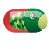 Temperamatite Animals con contenitore - 2 fori - con serbatoio e gomma assortiti - conf. 18 pezzi - Faber Castell - 183522 - 77111AA - DMwebShop - 3