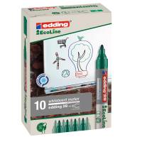 Marcatore per lavagne bianche 28 EcoLine punta conica da 1,5 a 3 mm verde - 15743 - 1