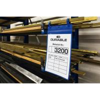 Buste identificative con fascette di aggancio A4 verticale blu - 17879 - 2