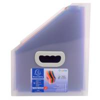 Classificatore portariviste Crystal - 12 tasche - PP - 26,5 x 32,5 cm - Exacompta - 55598E - 3130630555988 - DMwebShop - 2