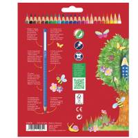 Matite colorate Color Grip - acquerellabili - scatola 24 pezzi - Faber Castell - 112424 - 4005401124245 - DMwebShop - 1