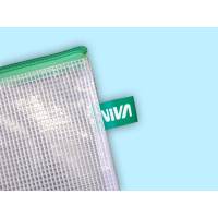 Busta a rete con cerniera gialla - PVC - A5 - 20 x 25 cm - trasparente - conf. 5 pezzi - Starline - 3301 stl - 8025133103123 - DMwebShop - 1