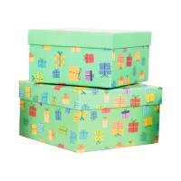 Set scatole regalo - dimensioni assortite - fantasia Memento - conf. 6 pezzi - No Brand - HK-92 - 8699071183020 - DMwebShop - 2