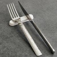 Poggiaposate - 8 x 2 x 1 cm - melamina - bianco - conf. 6 pezzi - Leone - T8195 - 8024112017864 - DMwebShop - 1