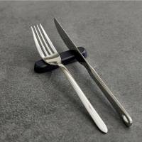 Poggiaposate 8 x 2 x 1 cm melamina nero - 18212 - 1