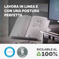 Leggio Booklift formati A4 A3 silver - 19763 - 4