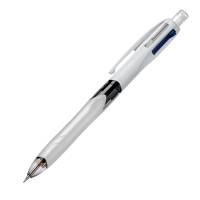 Penna a sfera a scatto multifunzione 4 Colors nero blu rosso fusto grigio - 19149 - 1