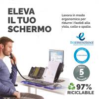 Supporto notebook Professional Series hub USB leggio - 19004 - 2