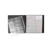 Portabiglietti da visita Exacard 320 posti 26,5x25 cm nero - 19827 - 1