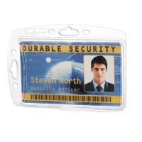 Portabadge rigido 5,4 x 8,7 cm trasparente - 18810 - 1