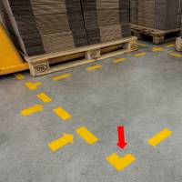 Adesivo da terra forma a L 10 x 10 cm - 18338 - 1