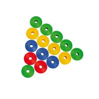 Perle in plastica 2 cm - colori e forme assortiti bauletto 140 pezzi - Cwr - 12339 - 8004957123395 - DMwebShop - 3