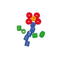 Perle in plastica 2 cm - colori e forme assortiti bauletto 140 pezzi - Cwr - 12339 - 8004957123395 - DMwebShop - 9