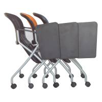 Seduta conferenza Phoenix - con tavoletta - nero - Serena Group - B203N - 8032937537979 - DMwebShop - 2