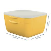 Cassettiera Cosy - 2 scomparti - giallo - Leitz - 53570019 - 4002432124756 - DMwebShop - 2