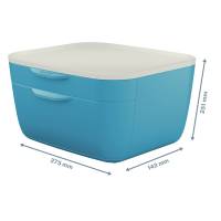 Cassettiera Cosy - 2 scomparti - blu - Leitz - 53570061 - 4002432124763 - DMwebShop - 2