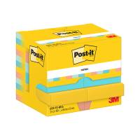 Blocco - 653-BEA - 38 x 51 mm - 100 fogli - colori Beachside - conf. 12 pezzi - Post-it - 7100290157 - 4064035065911 - DMwebShop - 1