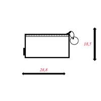 Busta con zip Bubble - 28,8 x 18,5 cm - EVA - colori pastello assortiti - conf. 5 pezzi - Sei Rota - P0432890 - 8000851810102 - DMwebShop - 1