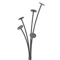 Appendiabiti a 5 posti Festival - 175 cm - nero - Alba - PMFEST N - 3129710017324 - DMwebShop - 1