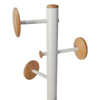 Appendiabiti a 6 ganci Music + 3 miniganci 175 cm - bianco-legno - Alba - PMMUSIC BC - 3129710016204 - DMwebShop - 2