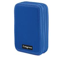 Astuccio Colors 3 zip - 13 x 20 x 7,5 cm - tessuto - colori assortiti - conf. 6 pezzi - Colorosa - 368300.1 - 8004428065308 - DMwebShop - 3