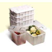 Contenitore Foodbox con coperchio - 58 x 38 x 38 cm - 60 lt - PPL riciclabile - bianco - Mobil Plastic - 143/60-BIM - 8004331143605 - DMwebShop - 1