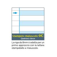 Maxiquaderno Didattico One Color A4,1 rigo 100 gr 18,1 fogli - 23527 - 2