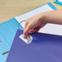 Etichette adesive tonde L4850 in carta rimovibili diametro 51 mm 15 etichette per foglio 25 fogli bianco Avery L4853REV - 21994 - 3