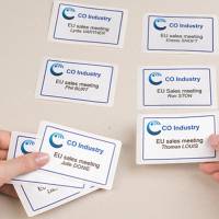 Etichette badge in seta acetata - 80 x 50 mm - 20 fogli - 10 etichette per foglio - laser - Avery - L4785-20 - 5014702000010 - DMwebShop - 2