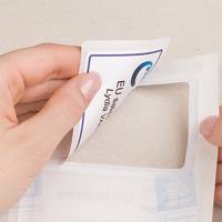 Etichette badge in seta acetata - 80 x 50 mm - 20 fogli - 10 etichette per foglio - laser - Avery - L4785-20 - 5014702000010 - DMwebShop - 3