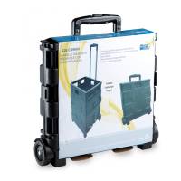 Carrello pieghevole con cassa in plastica - portata max 25 kg - Garden Friend - C1299040 - 8023755053147 - DMwebShop - 1