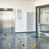 Adesivi da terra rimovibili Freccia - 10 x 0,02 x 20 cm - conf. 10 pezzi - Durable - 1048-04 - 4005546727202 - DMwebShop - 1