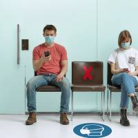 Adesivi da terra rimovibili Croce - 13,5 x 0,02 x 19,3 cm - conf. 5 pezzi - Durable - 1049-03 - 4005546727080 - DMwebShop - 3