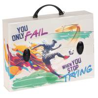 Valigetta polionda Sport 27 x 37,5 cm dorso 8 cm fantasie assortite - 23187 - 1