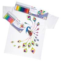 Colore in tubetto per tessuto Fabric Fun - colori fluo assortiti - conf. 8 pezzi - Pentel - FFPC1-F8 - 4711577069197 - DMwebShop - 2