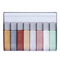 Colore in tubetto per tessuto Fabric Fun - colori sparkling assortiti - conf. 8 pezzi - Pentel - FFPC1-S8 - 4711577069227 - DMwebShop - 1