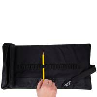Astuccio arrotolabile Roller - con astuccio zip interno - 24 scomparti - 7,5 x 21,5 cm - tessuto - nero - Koh.i.noor - DJTB-24 - 8032173017808 - DMwebShop - 1