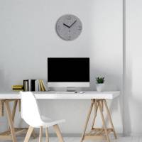 Orologio da parete effetto 3D diametro 30 cm PET grigio Alba HORPET G - 24187 - 2