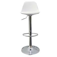 Sgabello Bobba - PPL acciaio cromato - 39 x 42 x 83-104 cm - bianco - Paperflow - K700521 - 3660141230260 - DMwebShop - 1