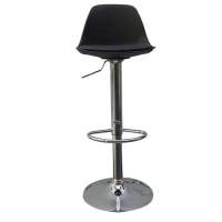 Sgabello Bobba - PPL acciaio cromato - 39 x 42 x 83-104 cm - nero - Paperflow - K700520 - 3660141230253 - DMwebShop - 1