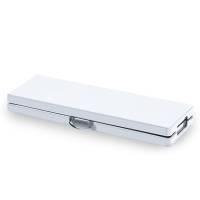 Panca pieghevole - in HDPE - 44 x 30 x 183 cm - bianco - Garden Friend - P1714185 - 8023755050368 - DMwebShop - 1