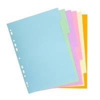 Separatore Forever - A4 - 6 tasti - cartoncino - 170 gr - Exacompta - 1606E - 3130630016069 - DMwebShop - 2