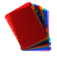 Intercalari neutri - PPL - A4 - trasparente - 12 posizioni - Exacompta - 3912E - 3130630039129 - DMwebShop - 1