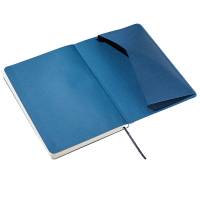 Taccuino EcoQua Plus - con elastico - rilegatura cucita - A5 - 5 mm - 80 fogli - blu scuro - Fabriano - 19621104 - 8001348220770 - DMwebShop - 2