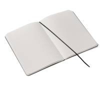 Taccuino EcoQua Plus - con elastico - rilegatura cucita - A5 - 5 mm - 80 fogli - righe - vino - Fabriano - 19621012 - 8001348220572 - DMwebShop - 1