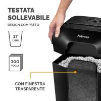Distruggidocumenti LX-41 - a frammenti - nero - Fellowes - 4300701 - 43859771097 - DMwebShop - 4