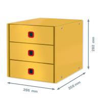 Cassettiera ClickeStore Cosy - 3 cassetti - giallo - Leitz - 53680019 - 4002432128693 - DMwebShop - 1